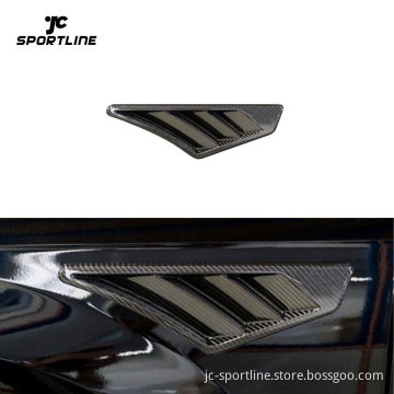 Carbon Fiber Side Fender Air Wing Vent Cover Shark Fins for Audi Q8 4-Door 2019-2023